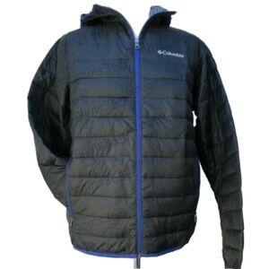 Columbia Omni Heat Thermal Comfort Men Small Black Puffer Fall Winter Jacket